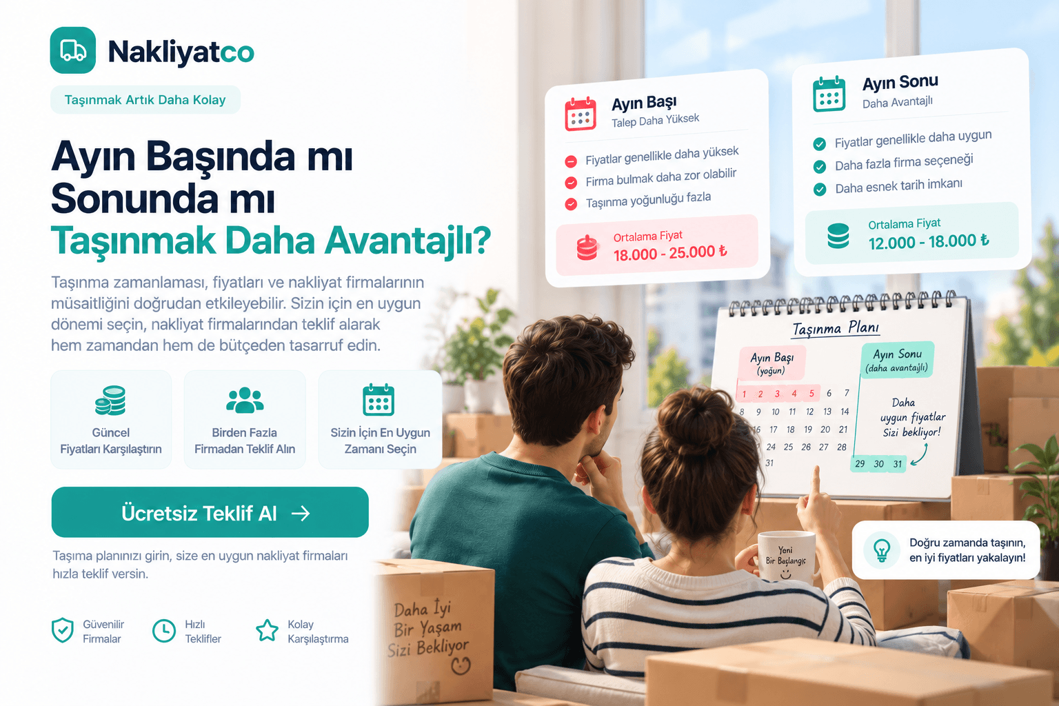 Ayın Başında mı Sonunda mı Taşınmak Daha Avantajlı?