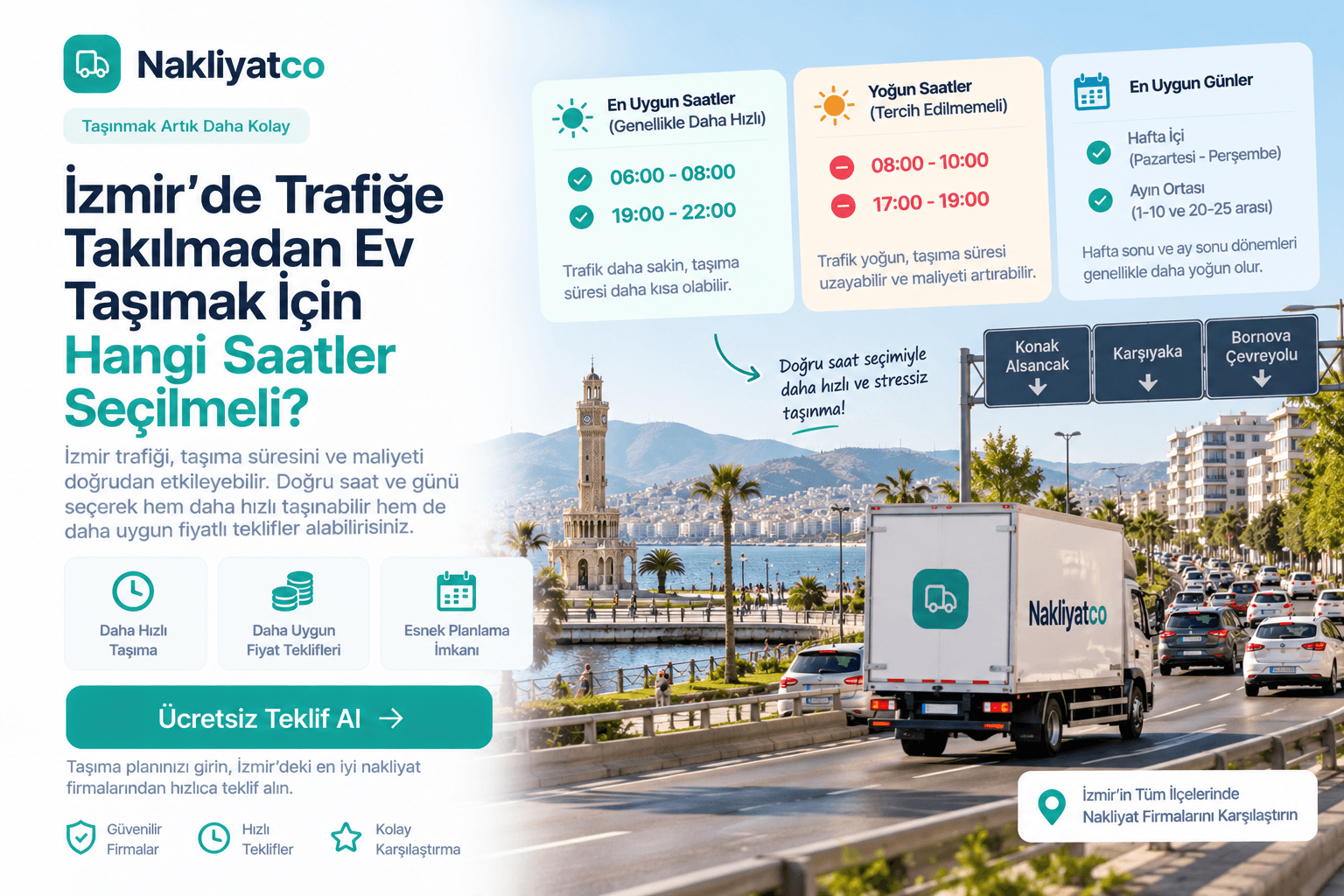 İzmir’de Trafiğe Takılmadan Ev Taşımak İçin Hangi Saatler Seçilmeli?