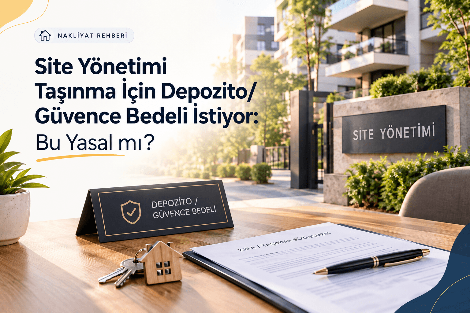 Site Yönetimi Taşınma İçin Depozito/Güvence Bedeli İstiyor: Bu Yasal mı?
