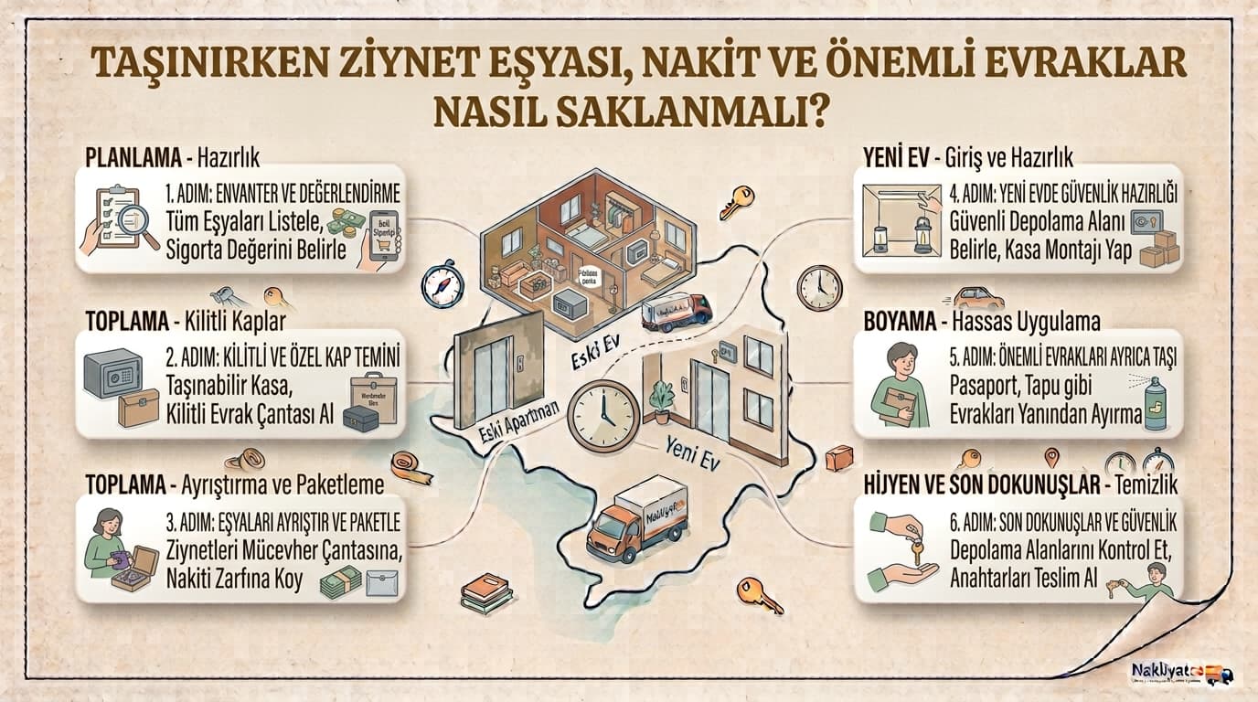 Taşınırken Ziynet Eşyası, Nakit ve Önemli Evraklar Nasıl Saklanmalı?